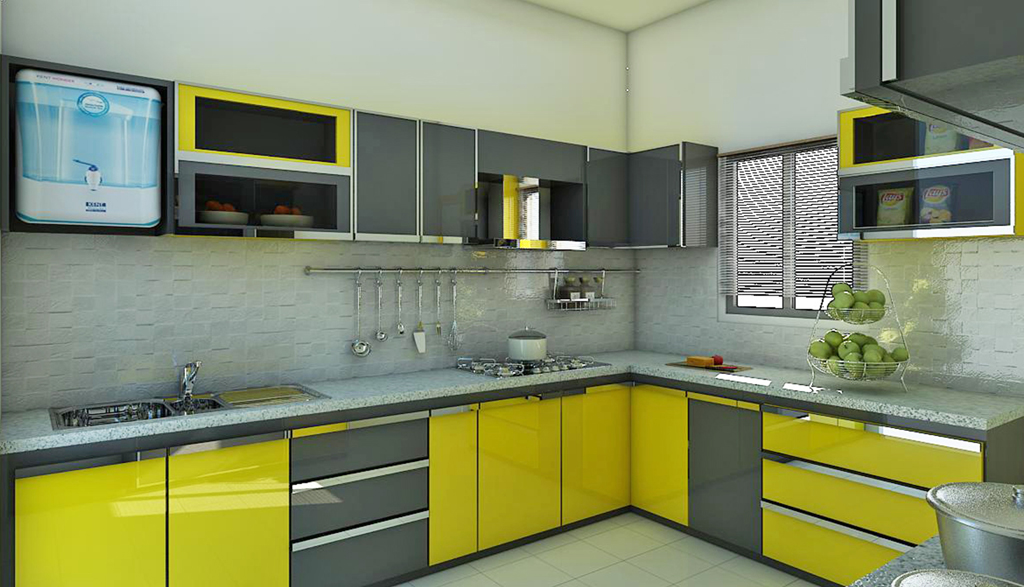 L SHAPED KITCHEN